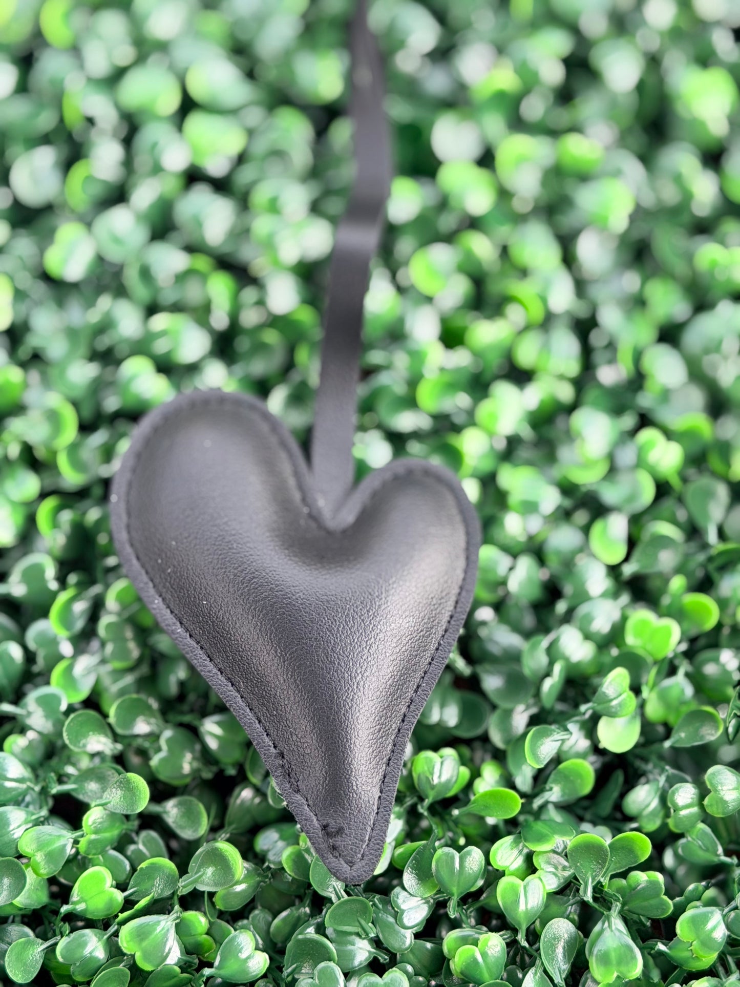 PU Leather Heart Bag Charm
