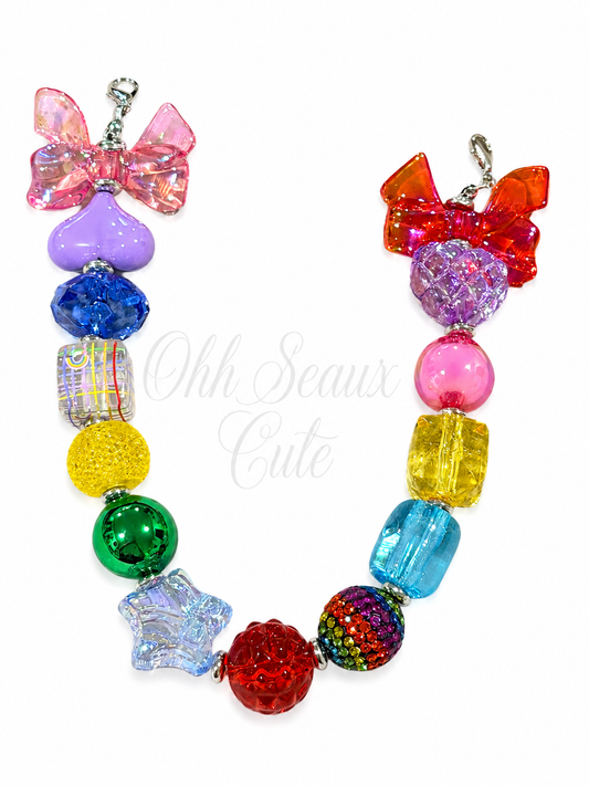 9” Rainbow 7 Hat Chain