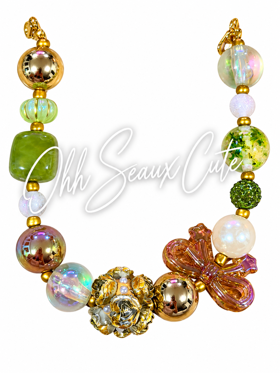 9” Green Garden 2 Hat Chain