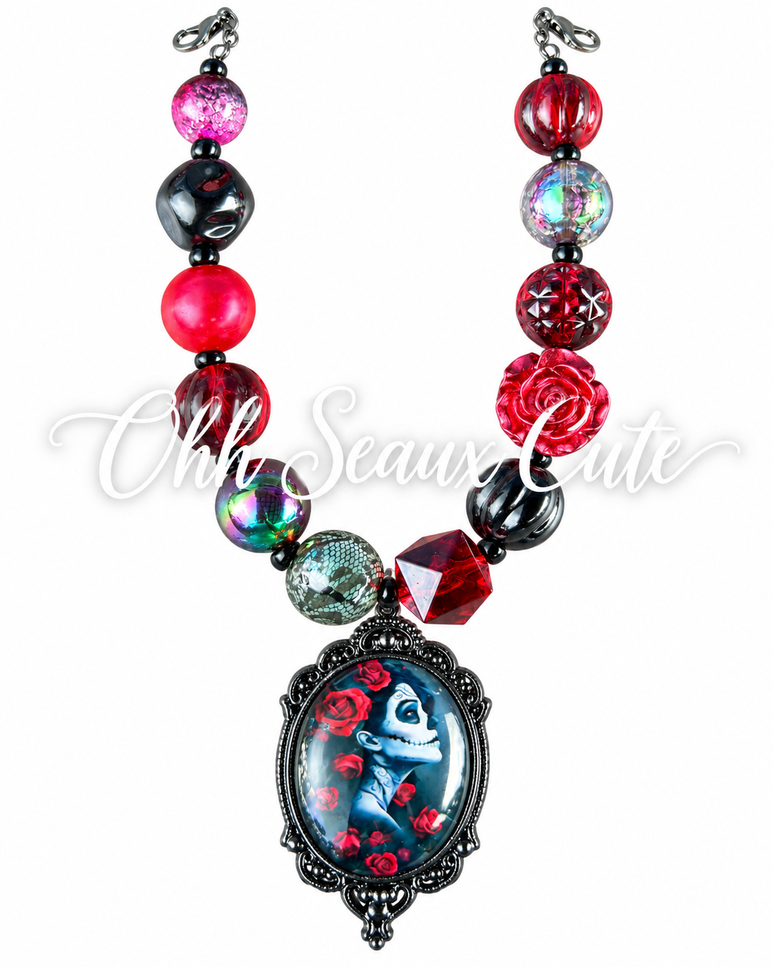 Red 8 Hat Chain