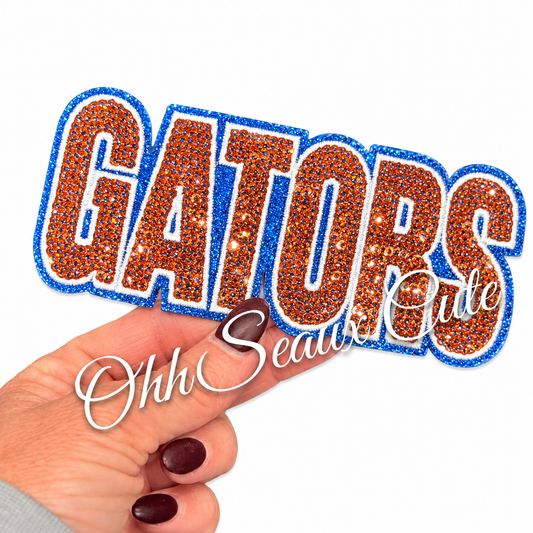 5” GATORS Sequin Patch
