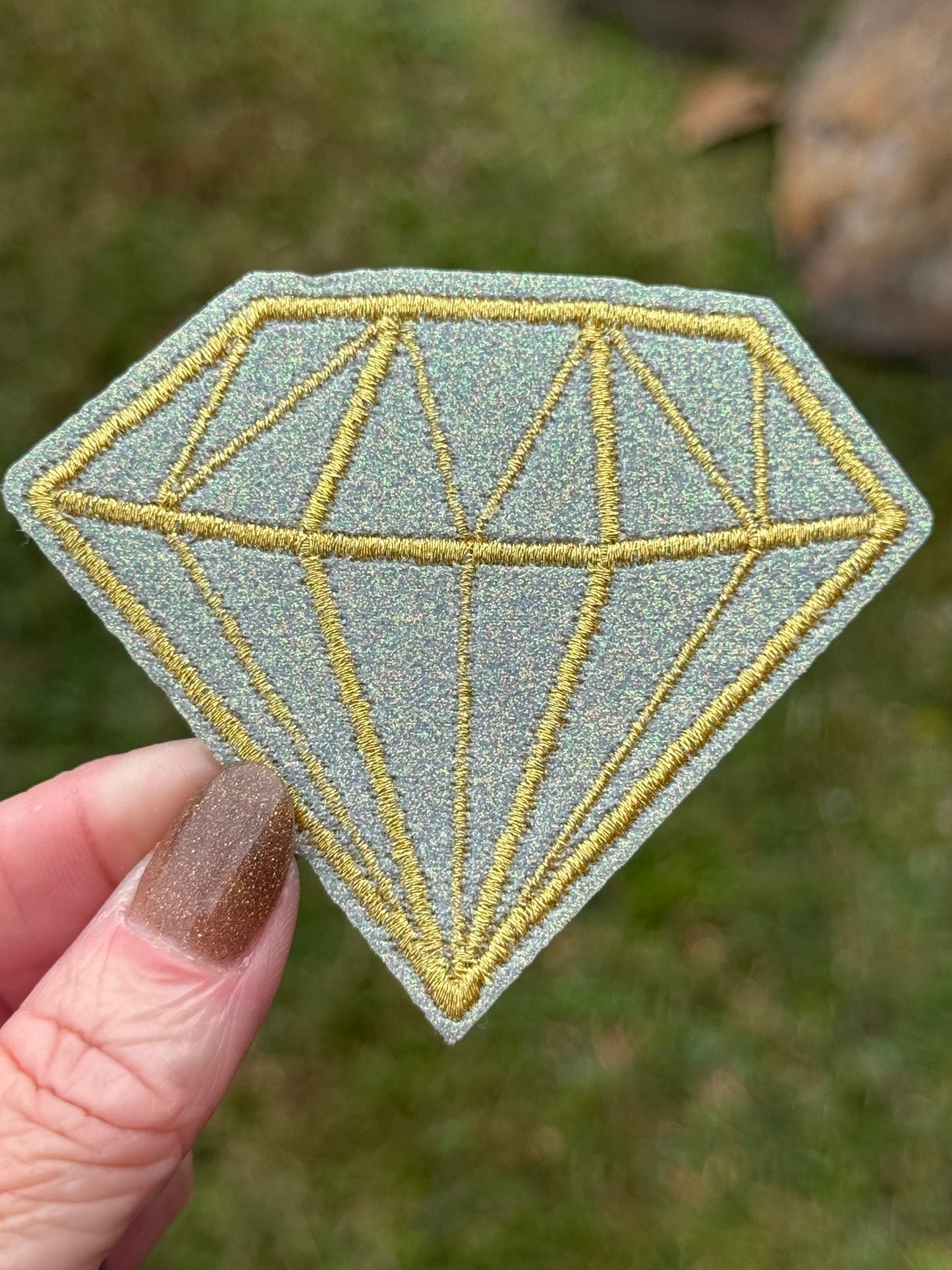 2.5” Glitter Diamonds