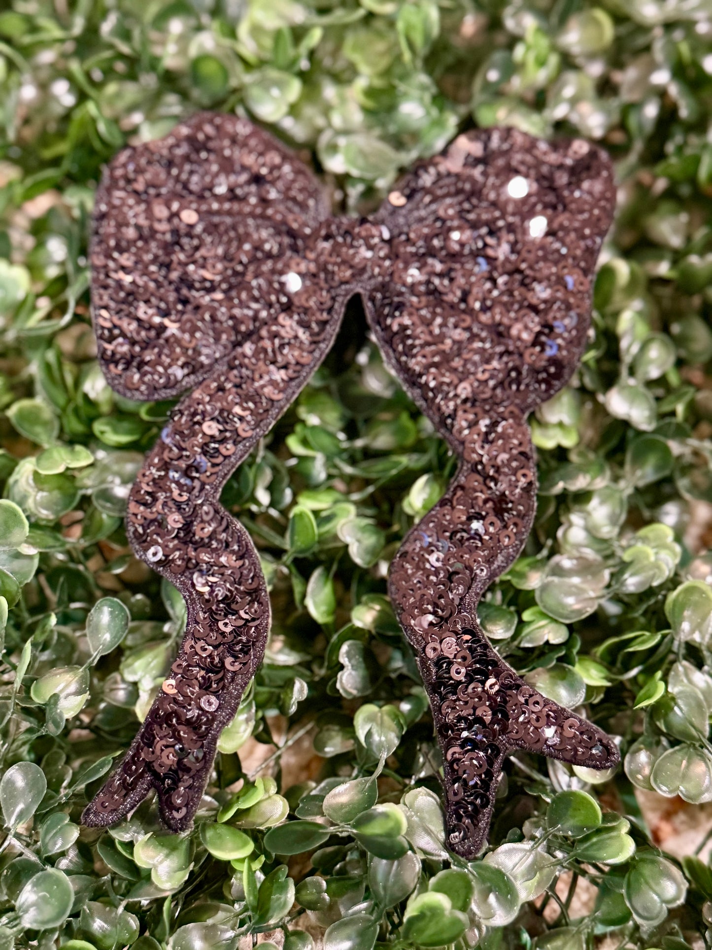 5.5” Black Sequin Bows