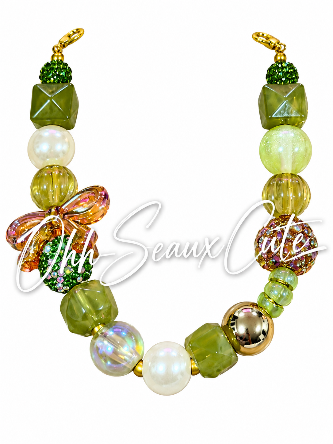 9” Green Garden 4 Hat Chain