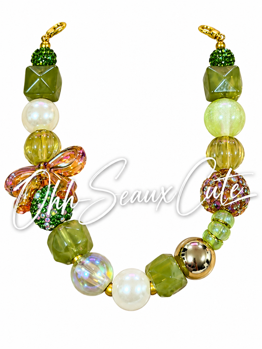 9” Green Garden 4 Hat Chain