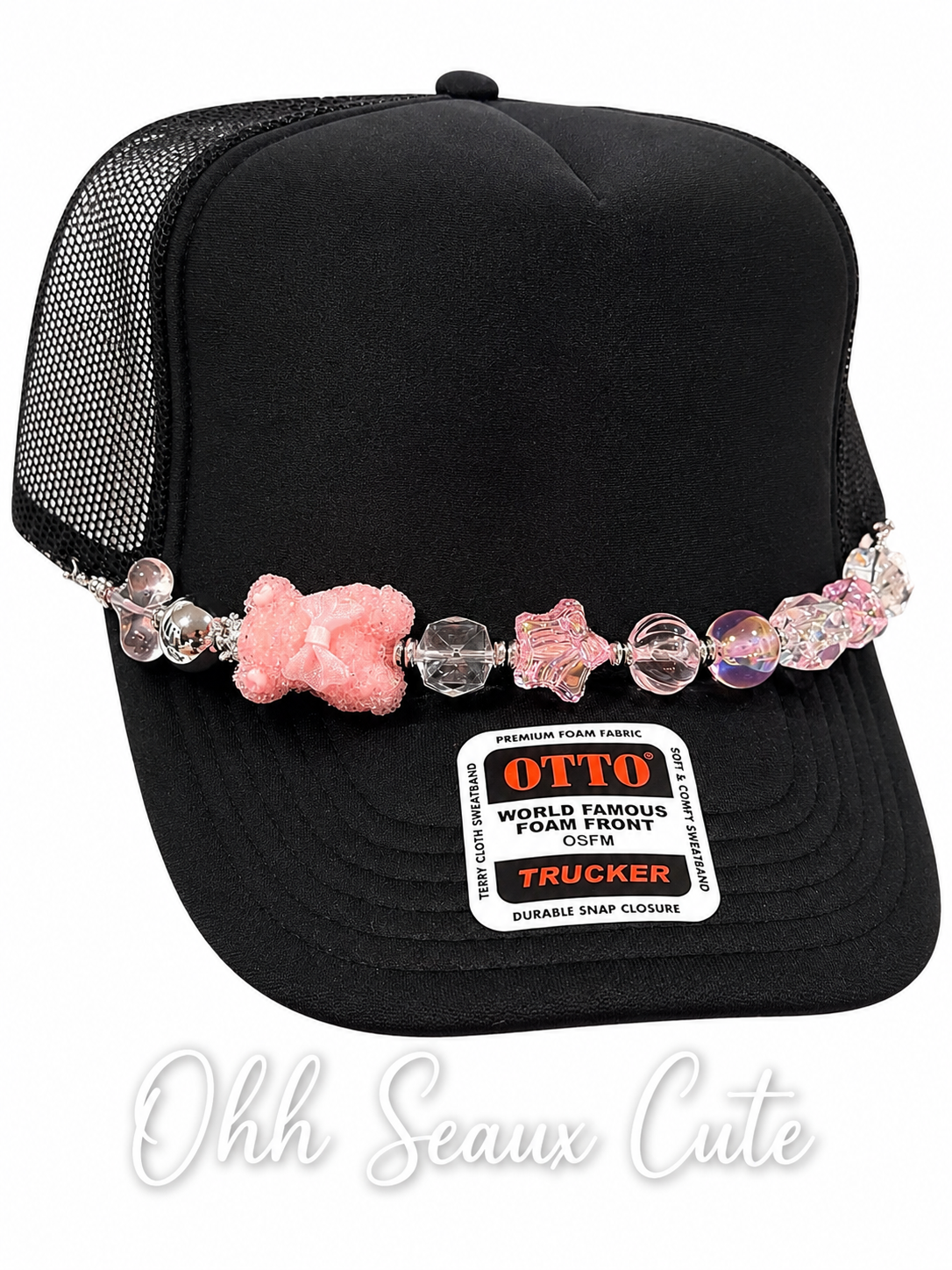 9” Pink Sugar Bear Hat Chain
