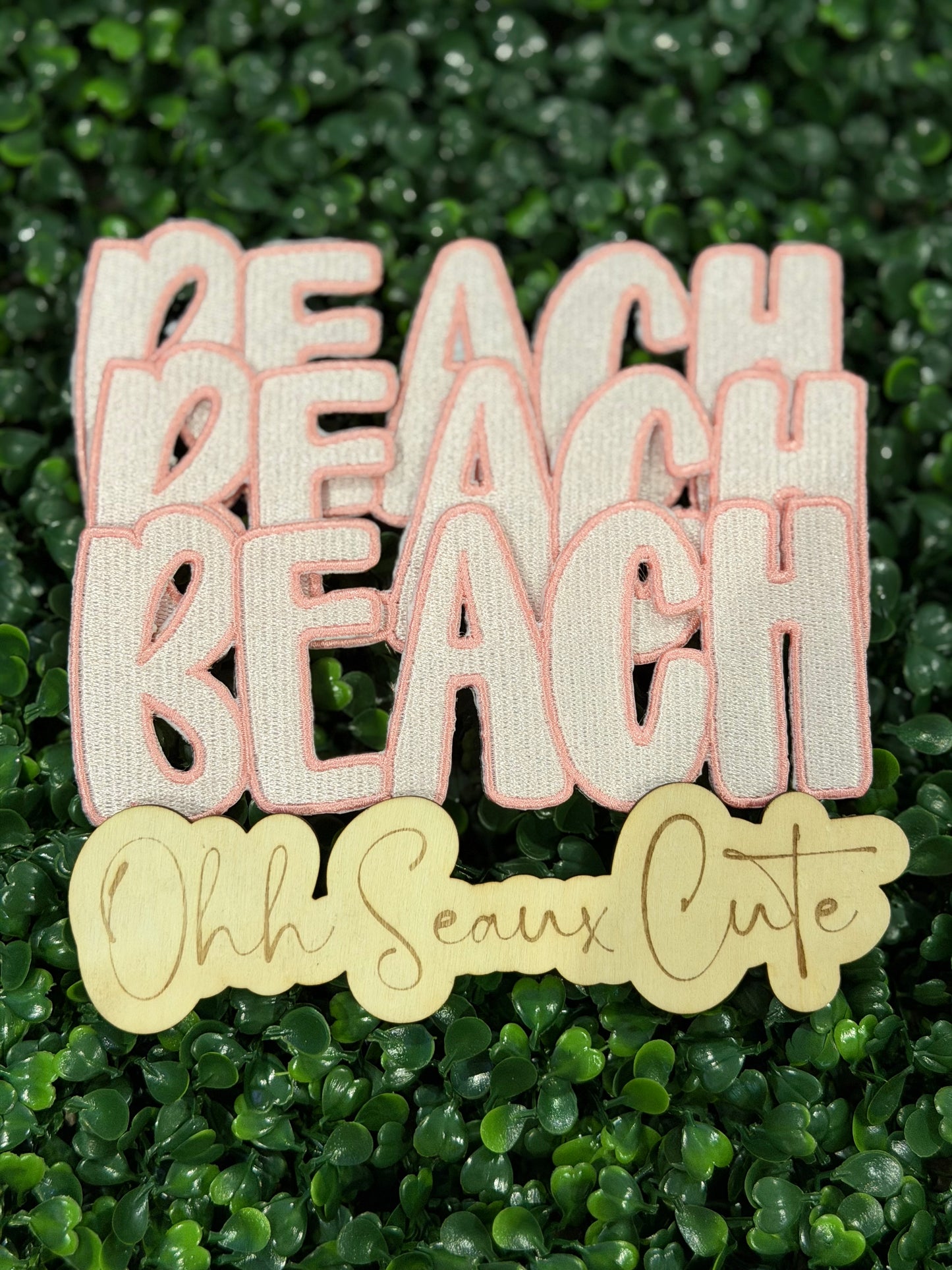 6” Peach Embroidery BEACH- OSC ORIGINAL
