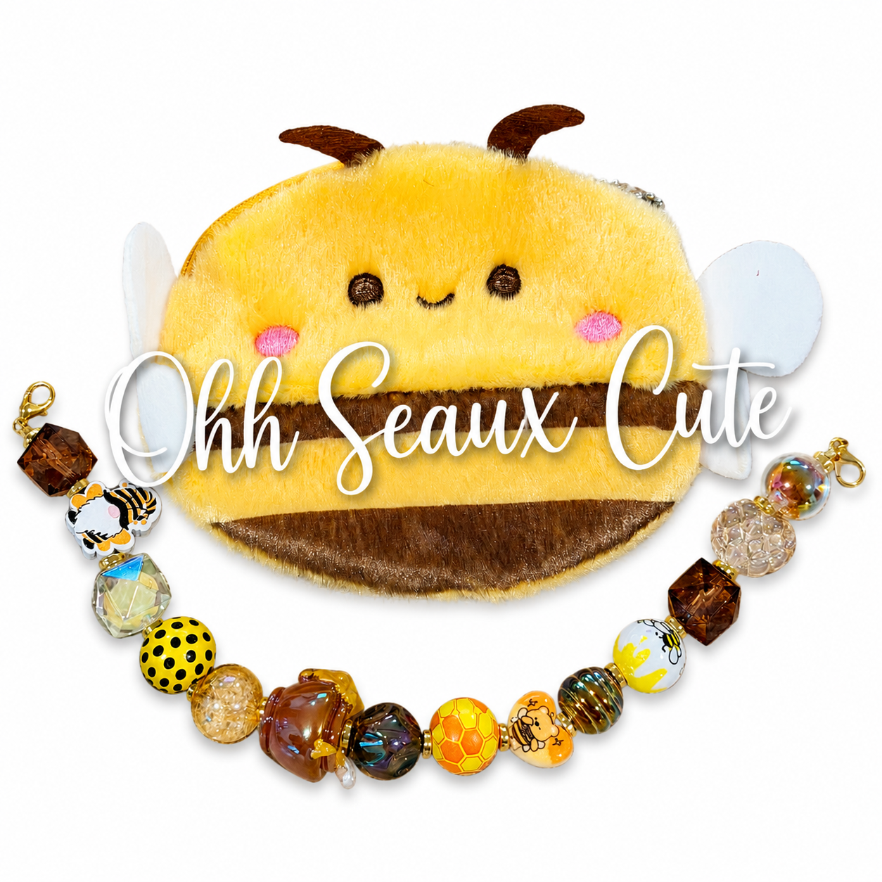 9” Honeybee w/ Pouch Hat Chain