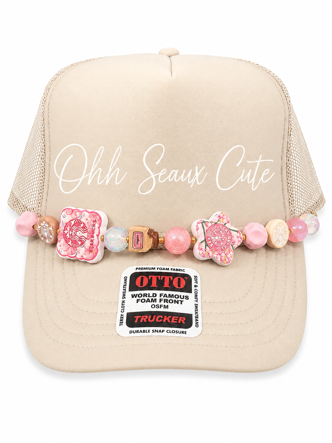 9” Pink Starbucks Hat Chain