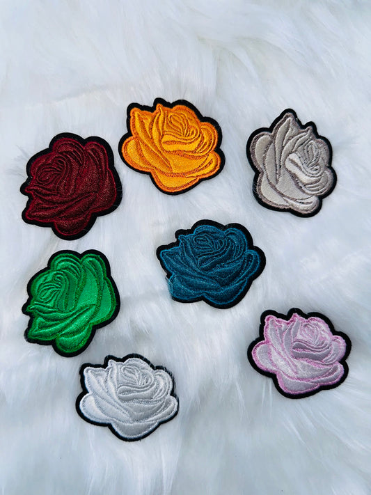 2” Embroidery Rose- Solid