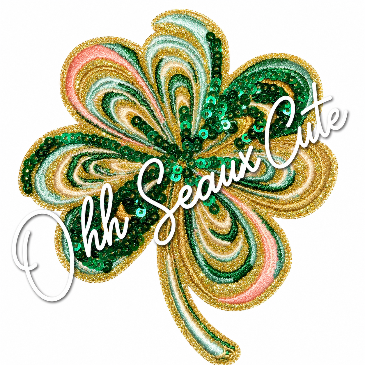 3.5” Sequin Clover
