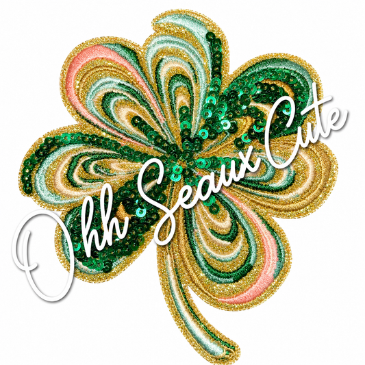 3.5” Sequin Clover