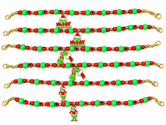9” Grinch Charm Hat Chain
