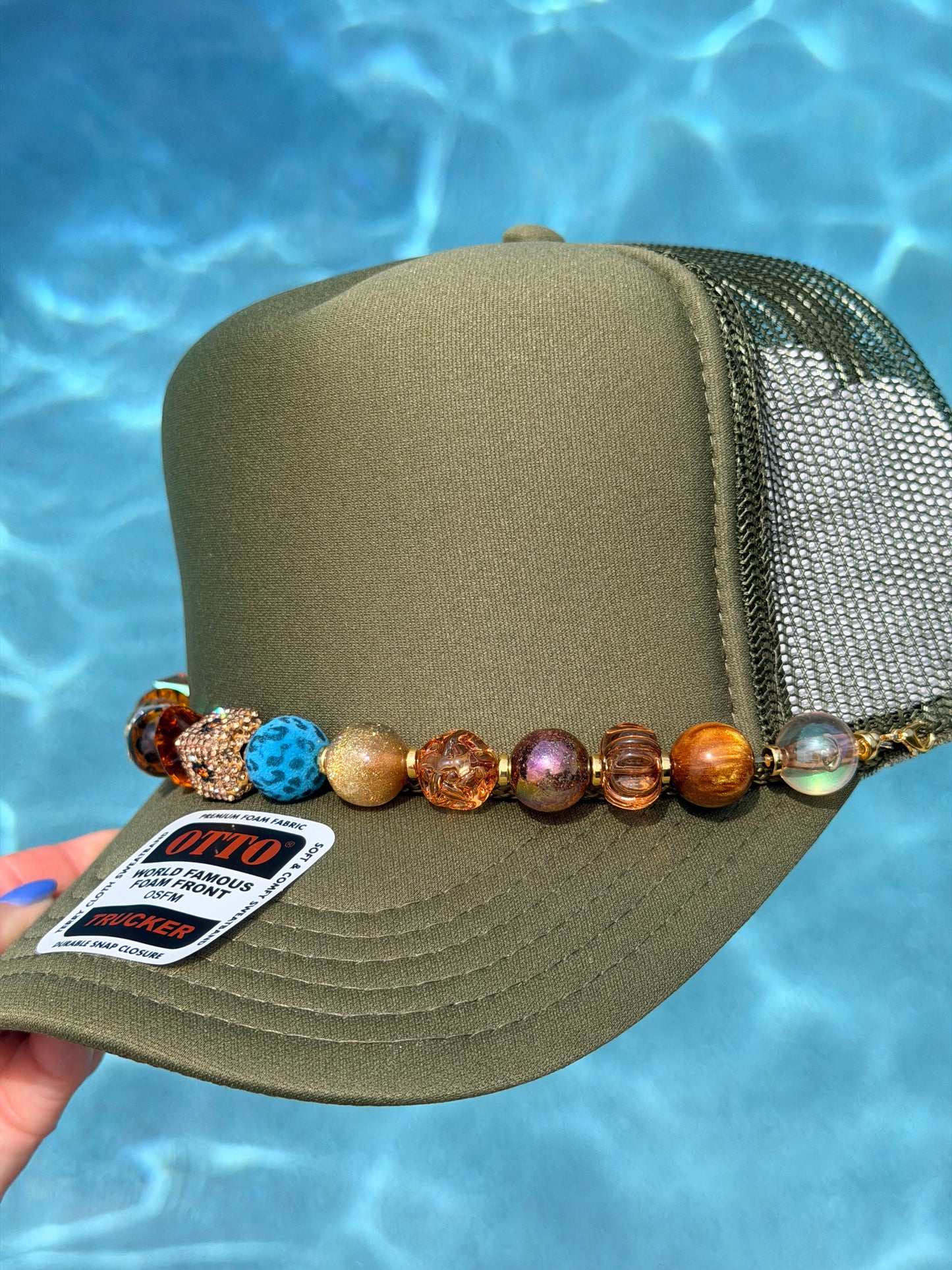 9” Toasted Leopard Hat Chain