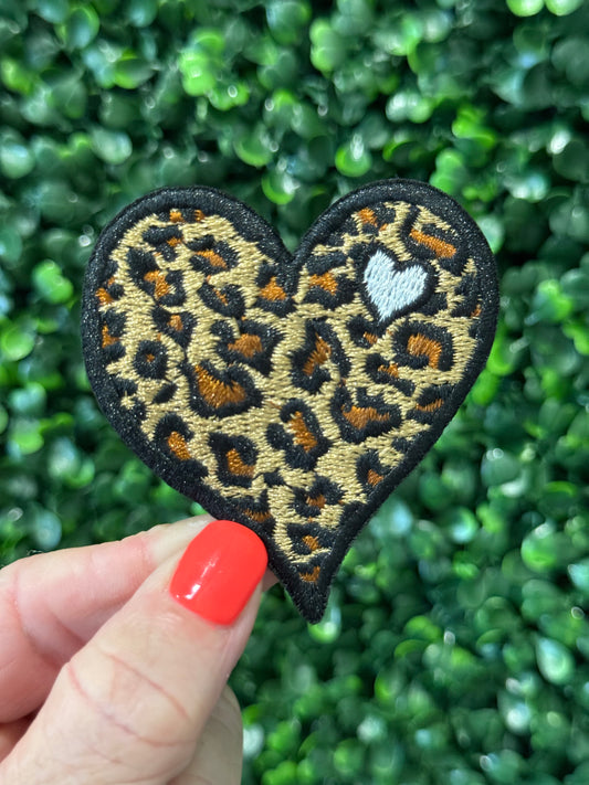 2.5” Leopard Heart