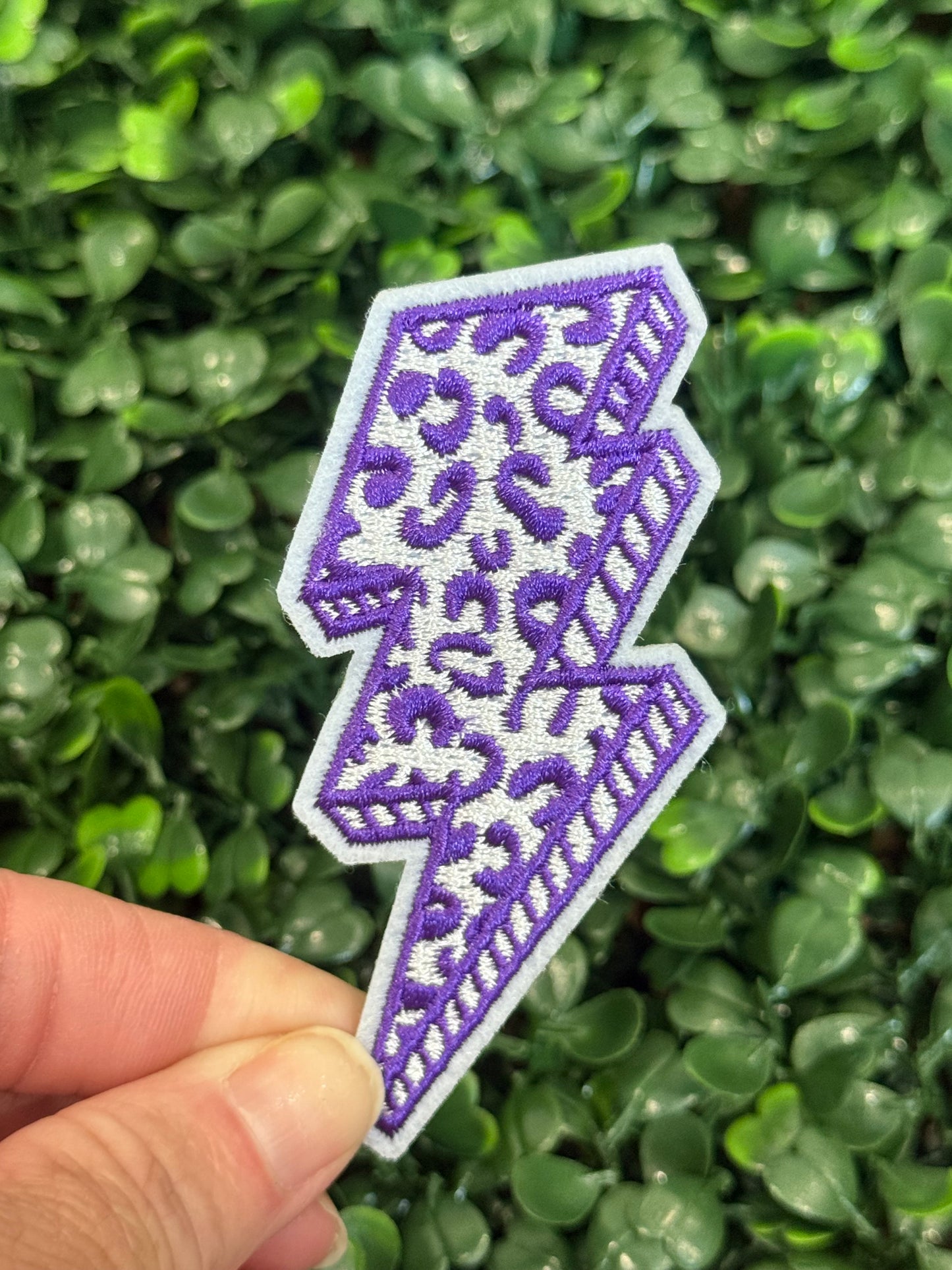 2.5” Leopard Lightening Bolt