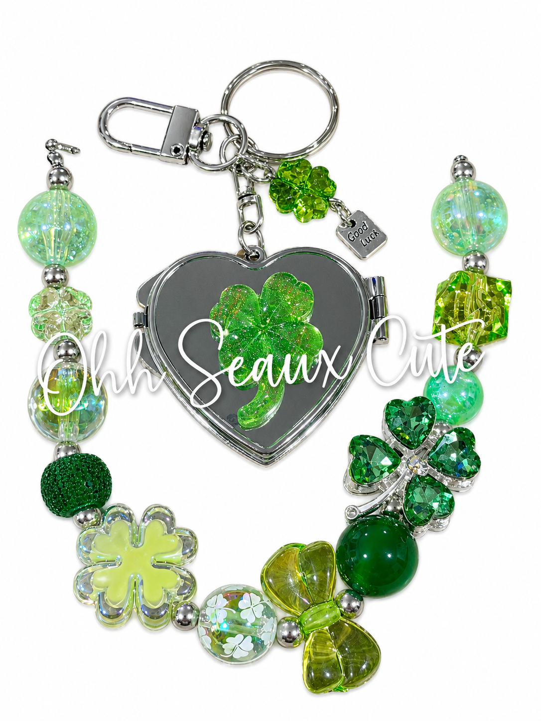 9” Lucky 2 Hat Chain & Keychain Mirror