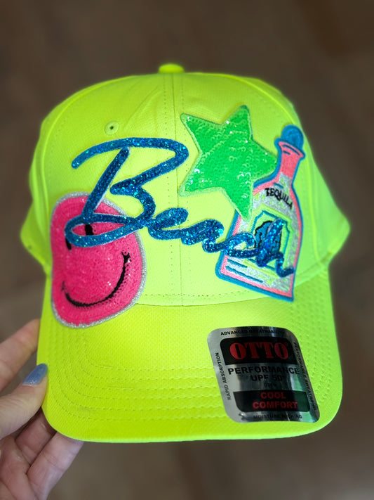 Neon Yellow SFP Beach Hat