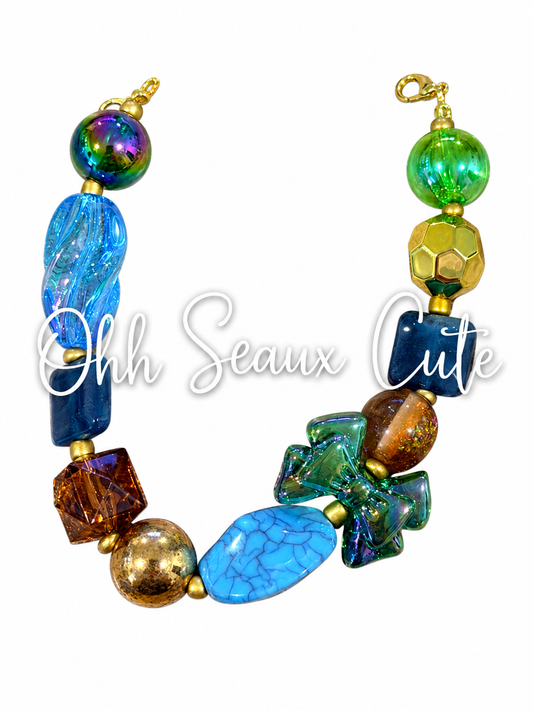 9” Peacock 2 Hat Chain