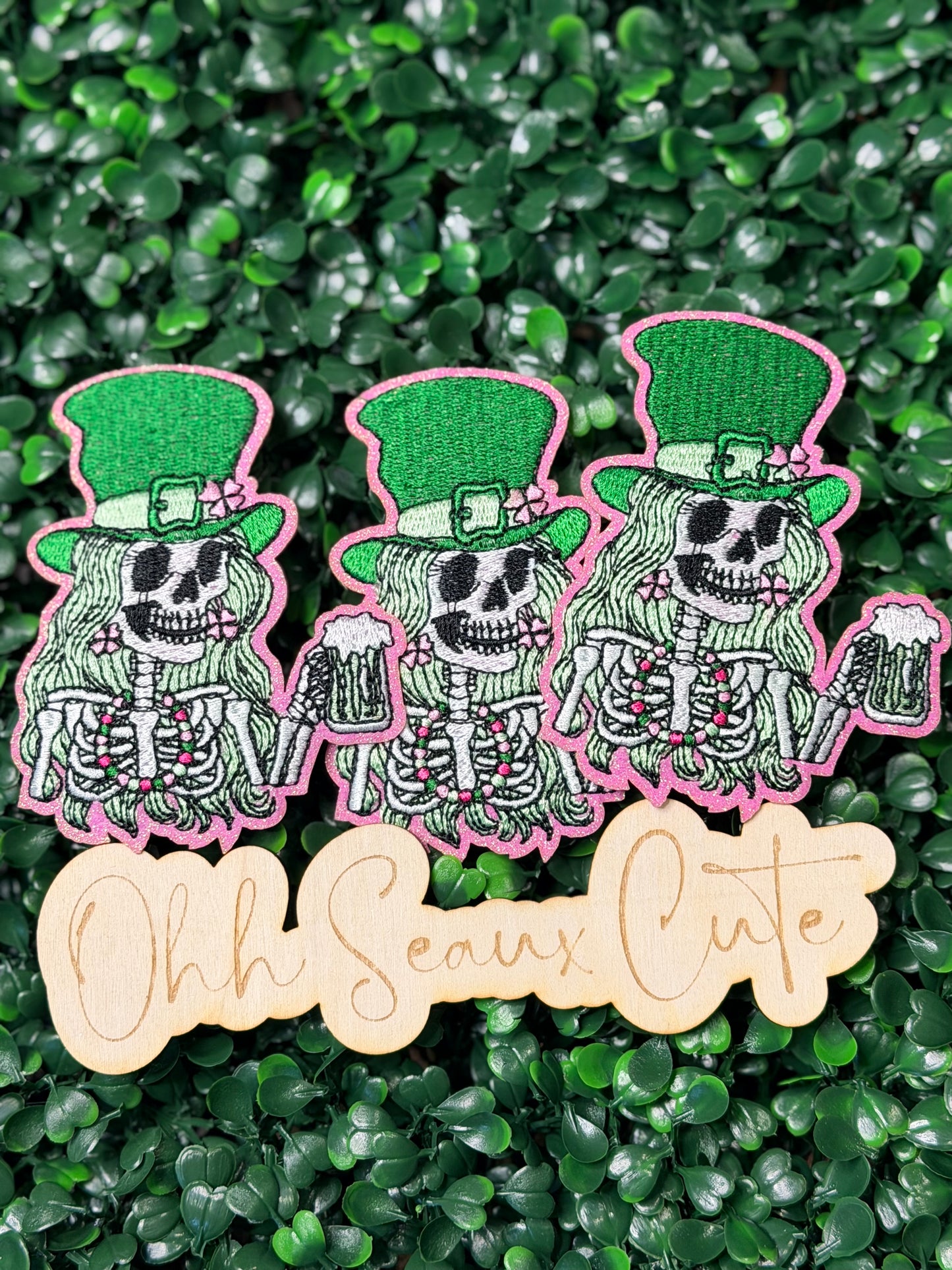 3.5” St Patrick’s Skelly Babe (OSC Copyright)