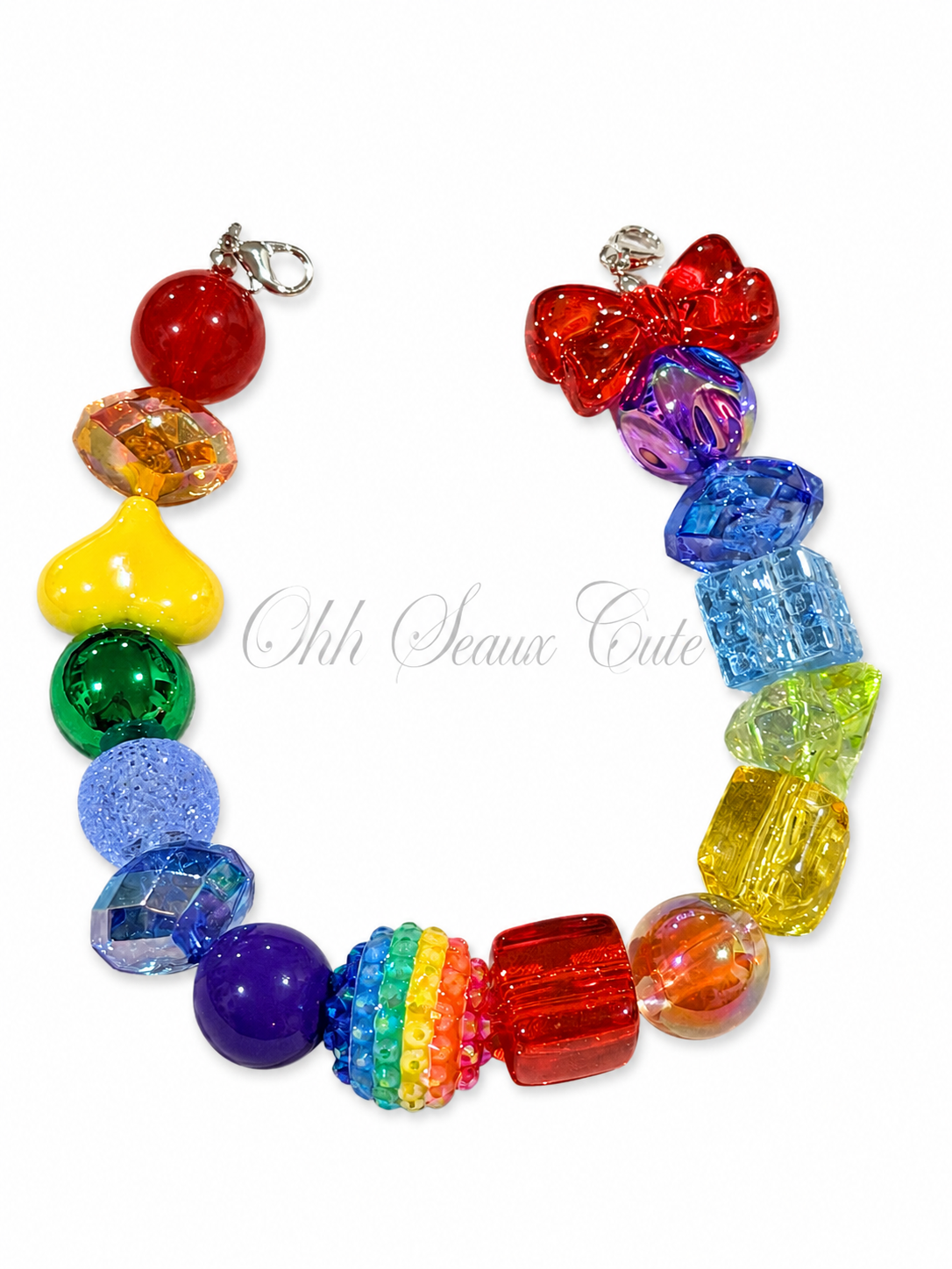 9” Rainbow 9 Hat Chain