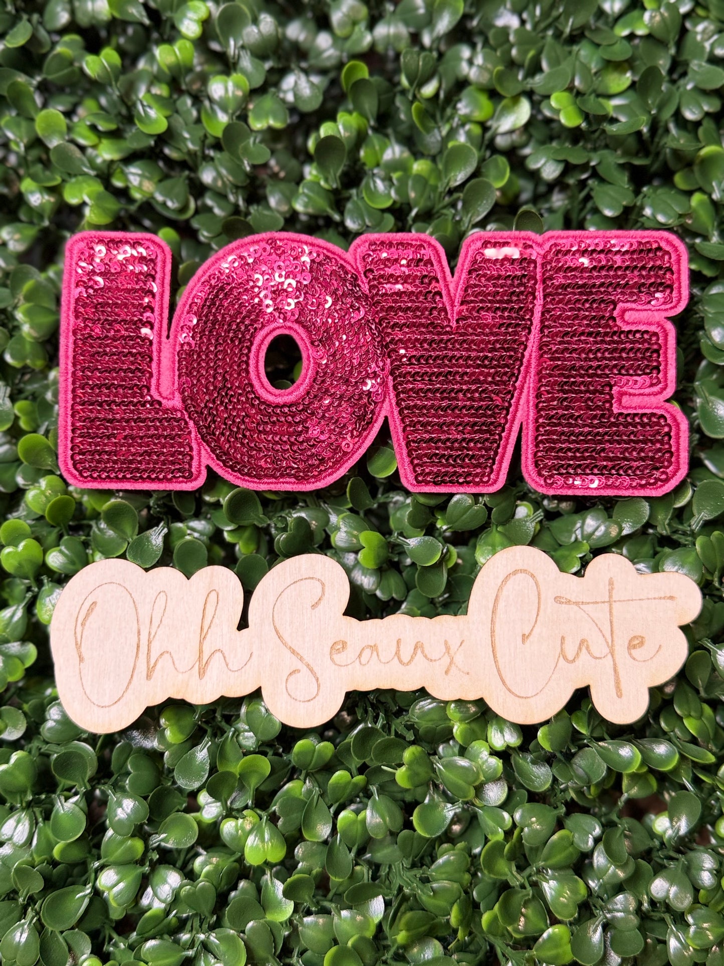 6” Valentine’s Pink LOVE