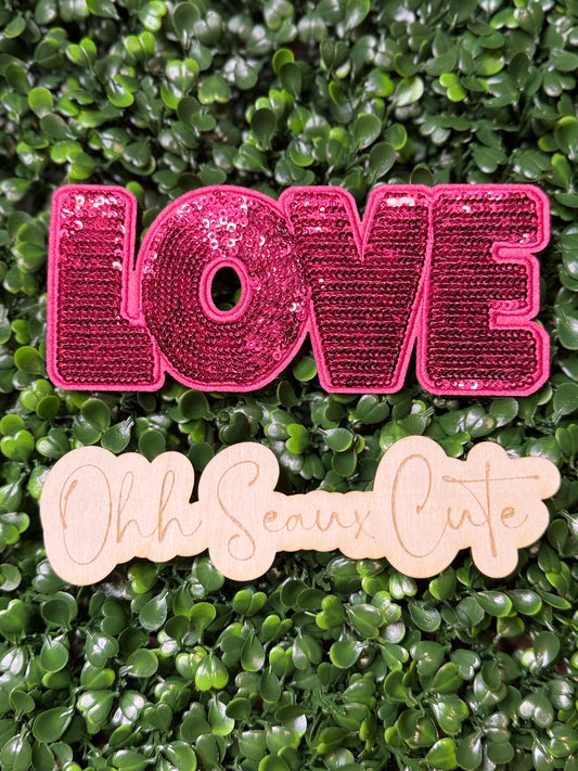 6” Valentine’s Pink LOVE