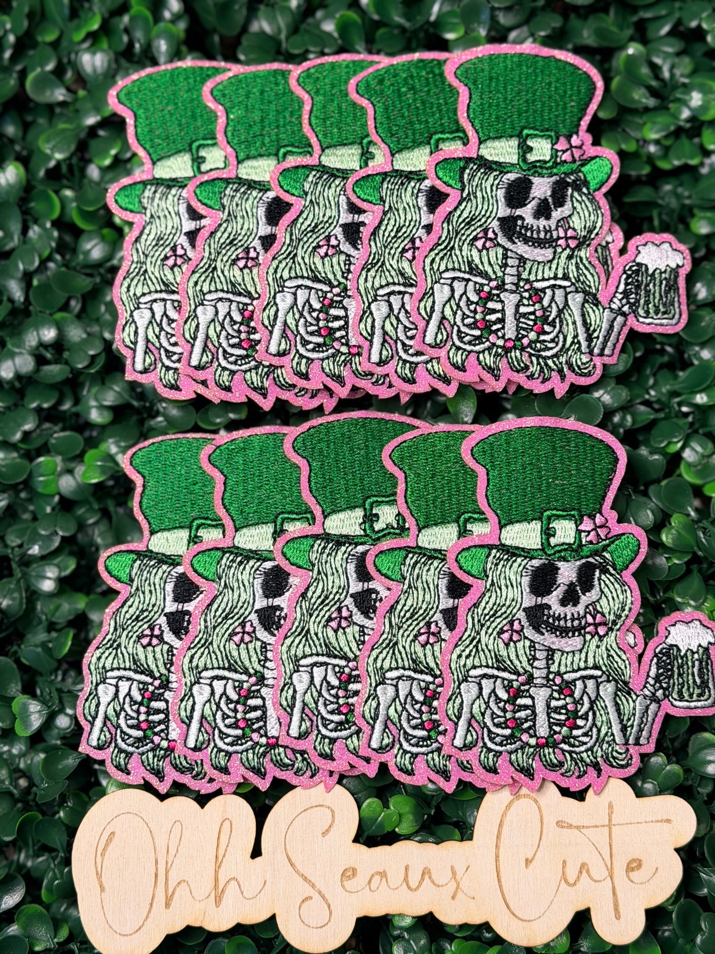 3.5” St Patrick’s Skelly Babe (OSC Copyright)