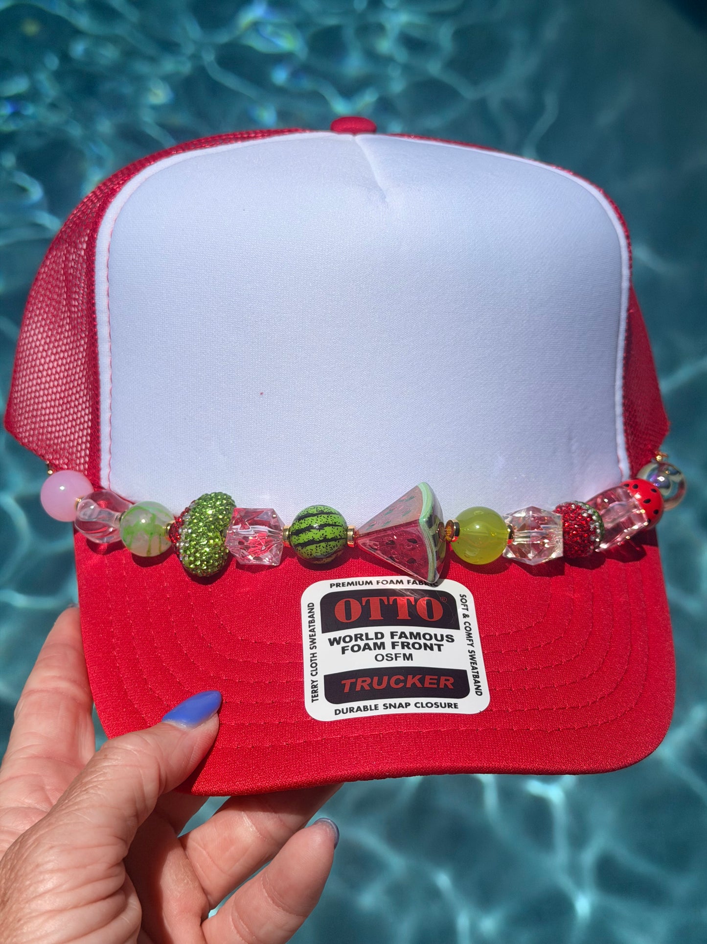 9” Watermelon Queen Hat Chain