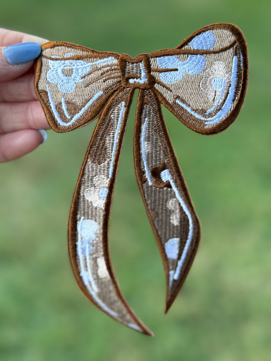 5.5” Fall Floral Bow