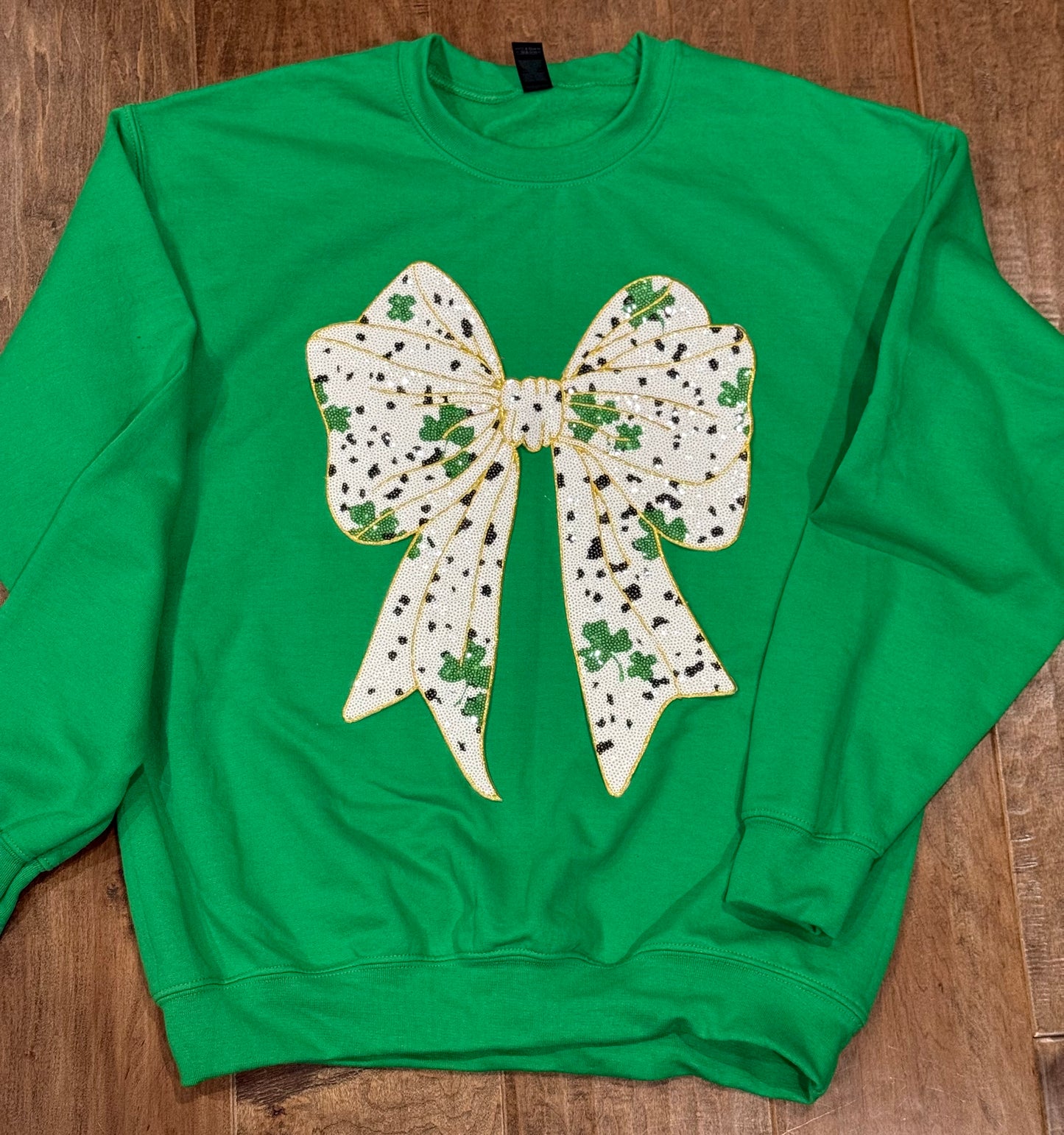 12” Sequin St Patrick’s Bow