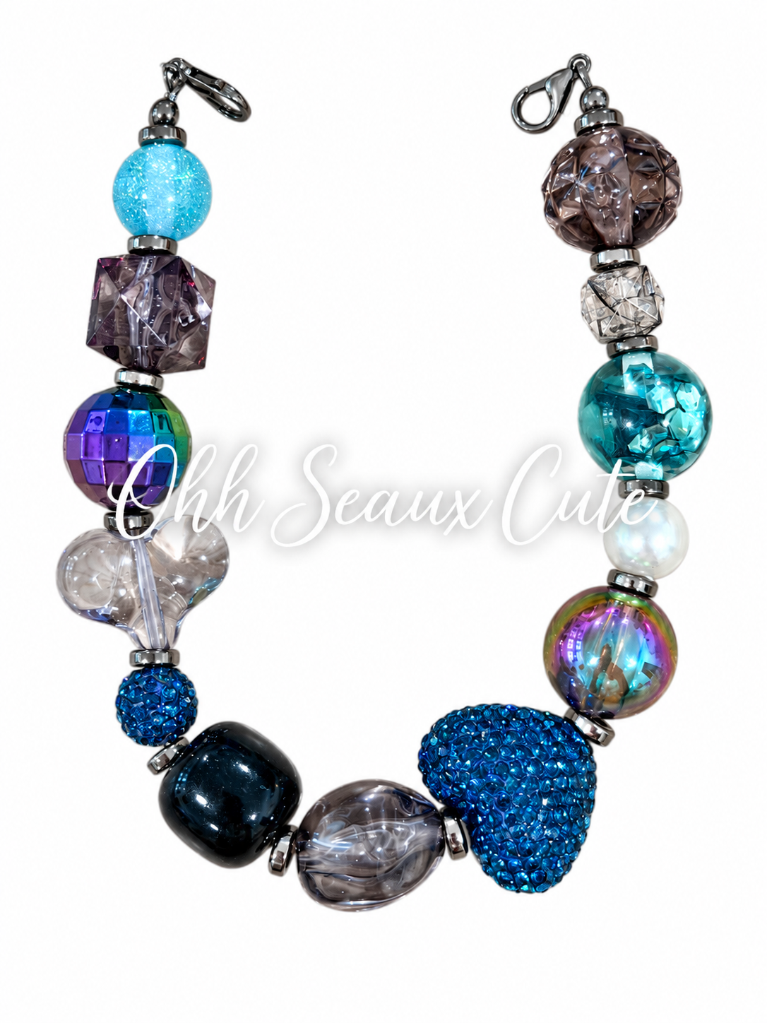 9” Blue Diamond 1 Hat Chain