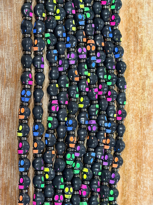 9” Neon Skeleton Hat Chain