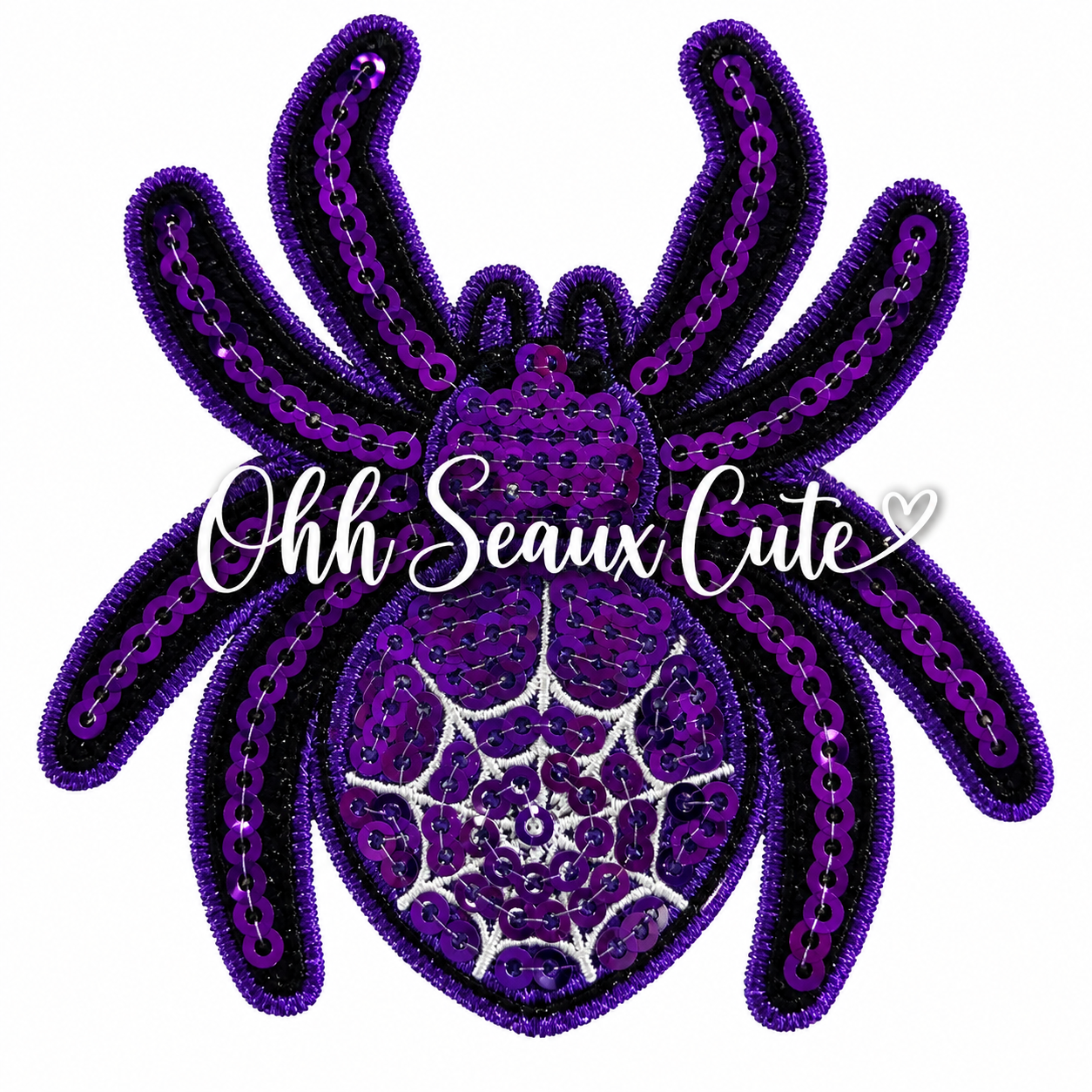 3” Purple Sequin Spider