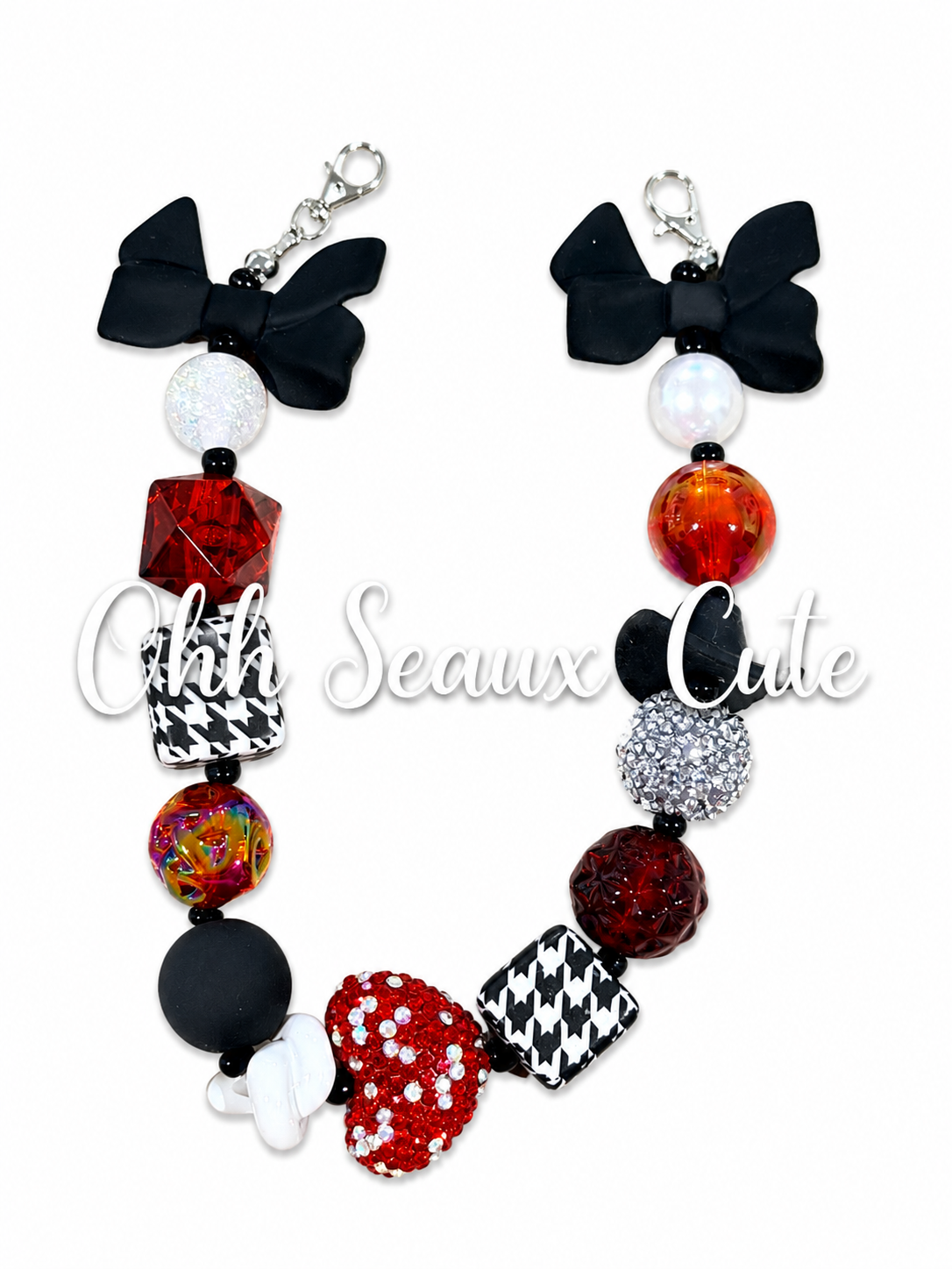 9” Houndstooth 2 Hat Chain