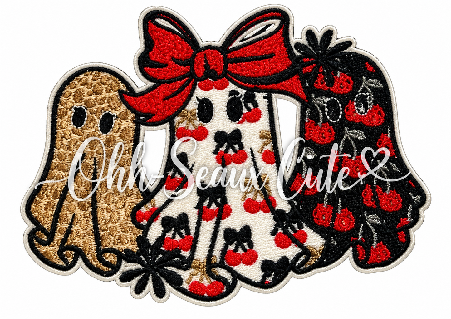6” Cherry Leopard Ghost Trio