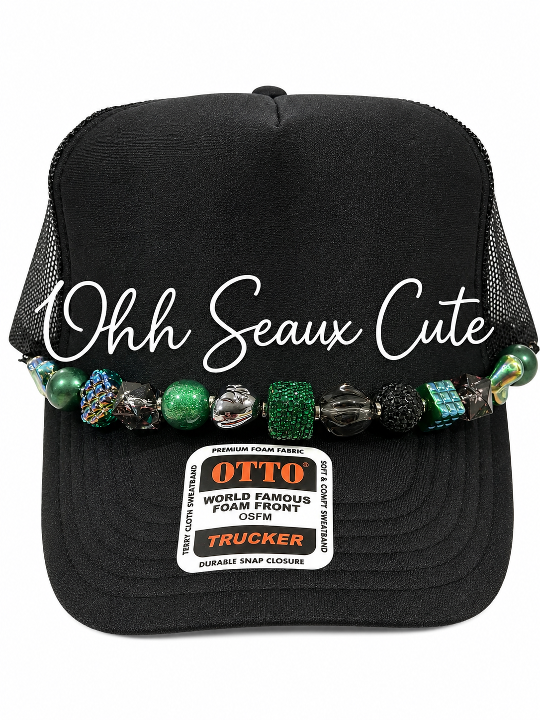 9” Deep Green 2 Hat Chain