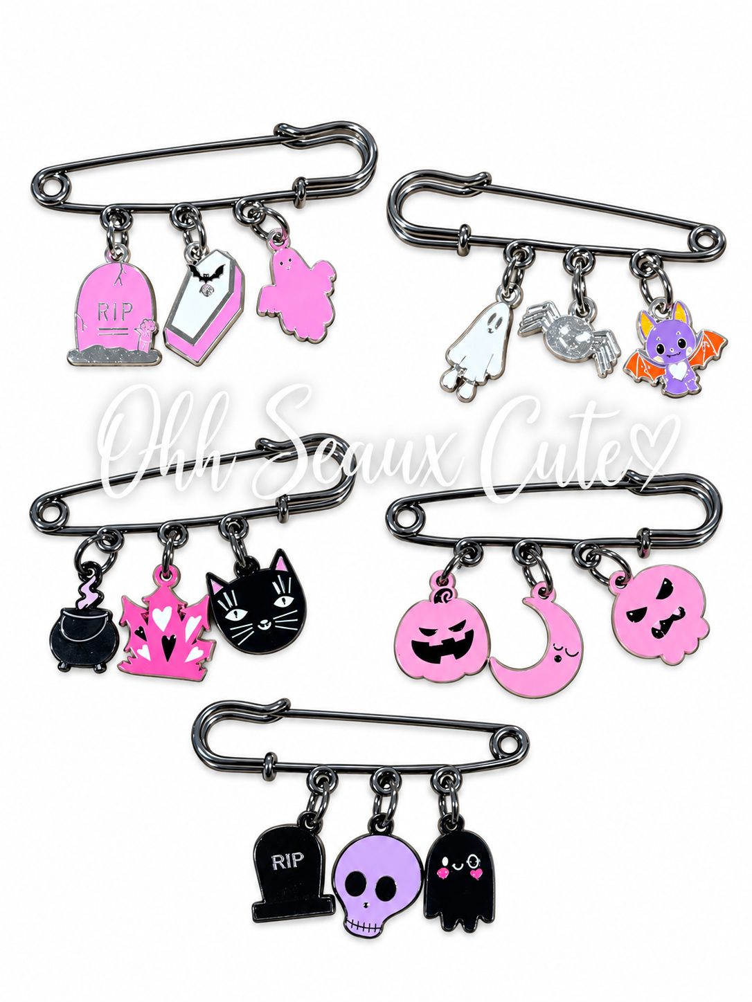 Boojee Hat Pins#1 (Set of 5)