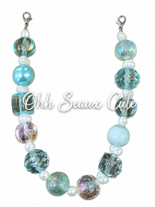 9”  Ocean Pearl Hat Chain