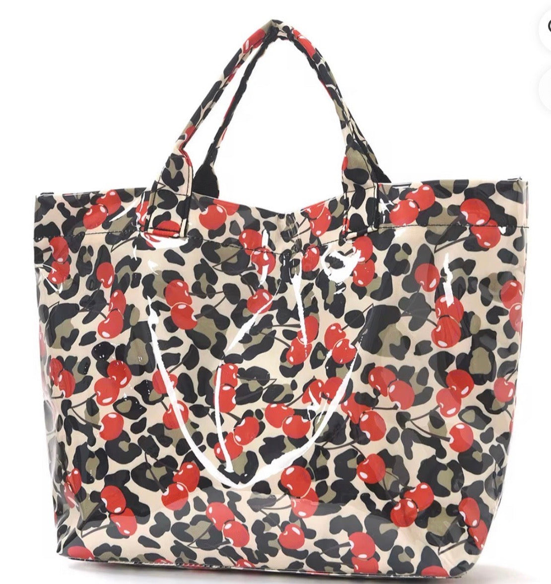 Cherries & Leopard Paloma Tote Bag
