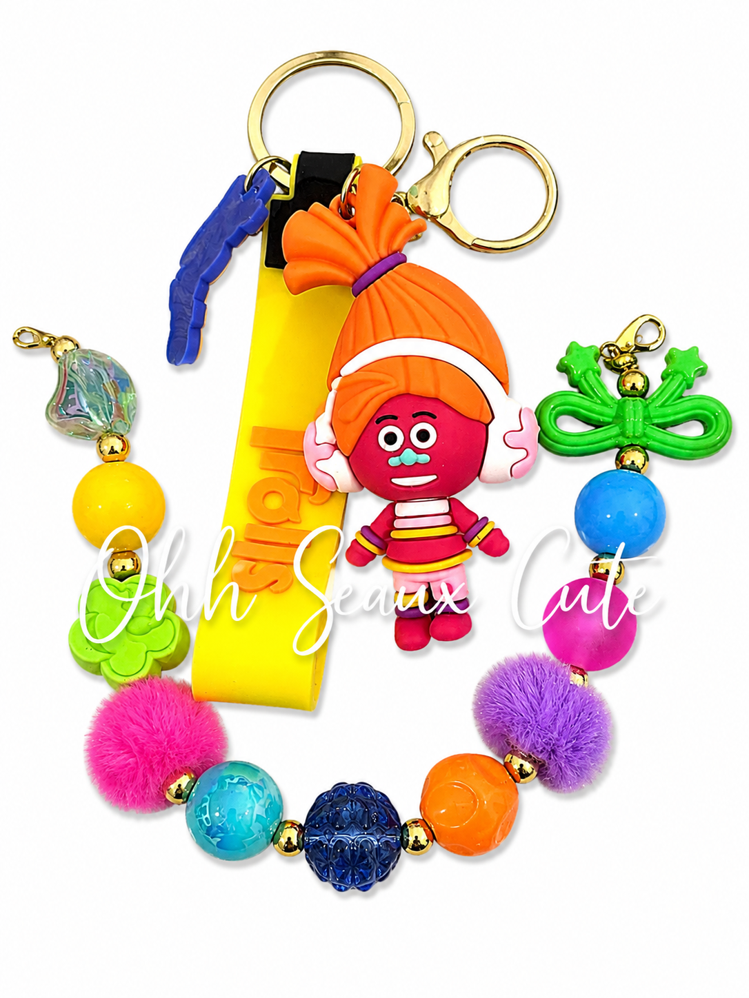 9” Troll 1 Hat Chain w/ Key Chain