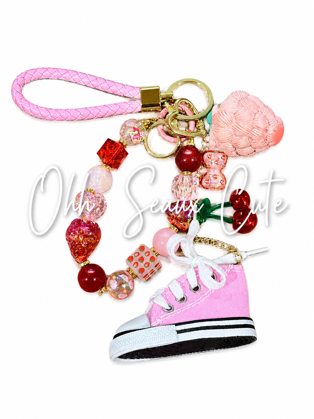 Strawberry-Cherry 1 Bag Charm/Keychain