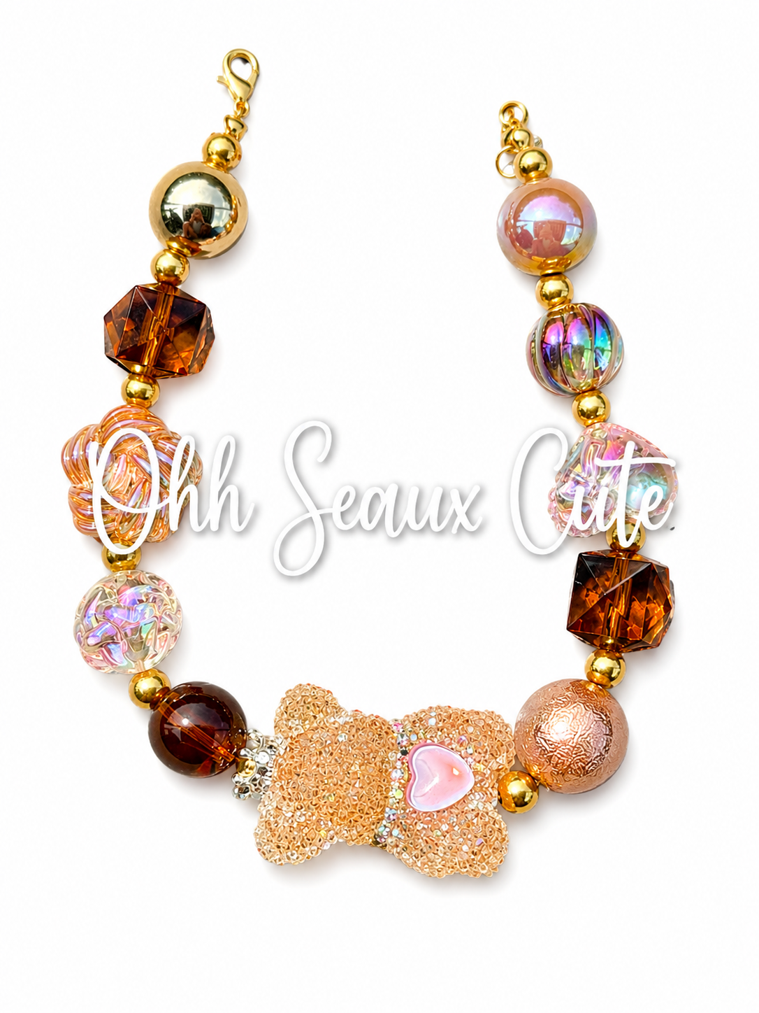 9” Brown Sugar Bear Hat Chain