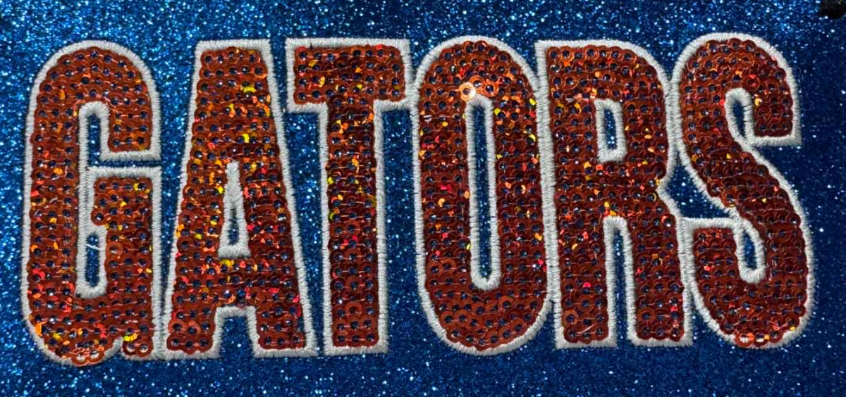 5” GATORS Sequin Patch