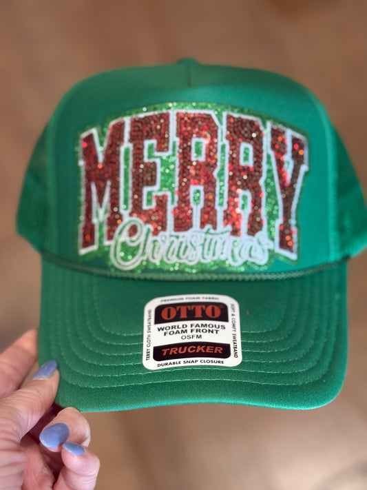 Sequin MERRY CHRISTMAS Hat