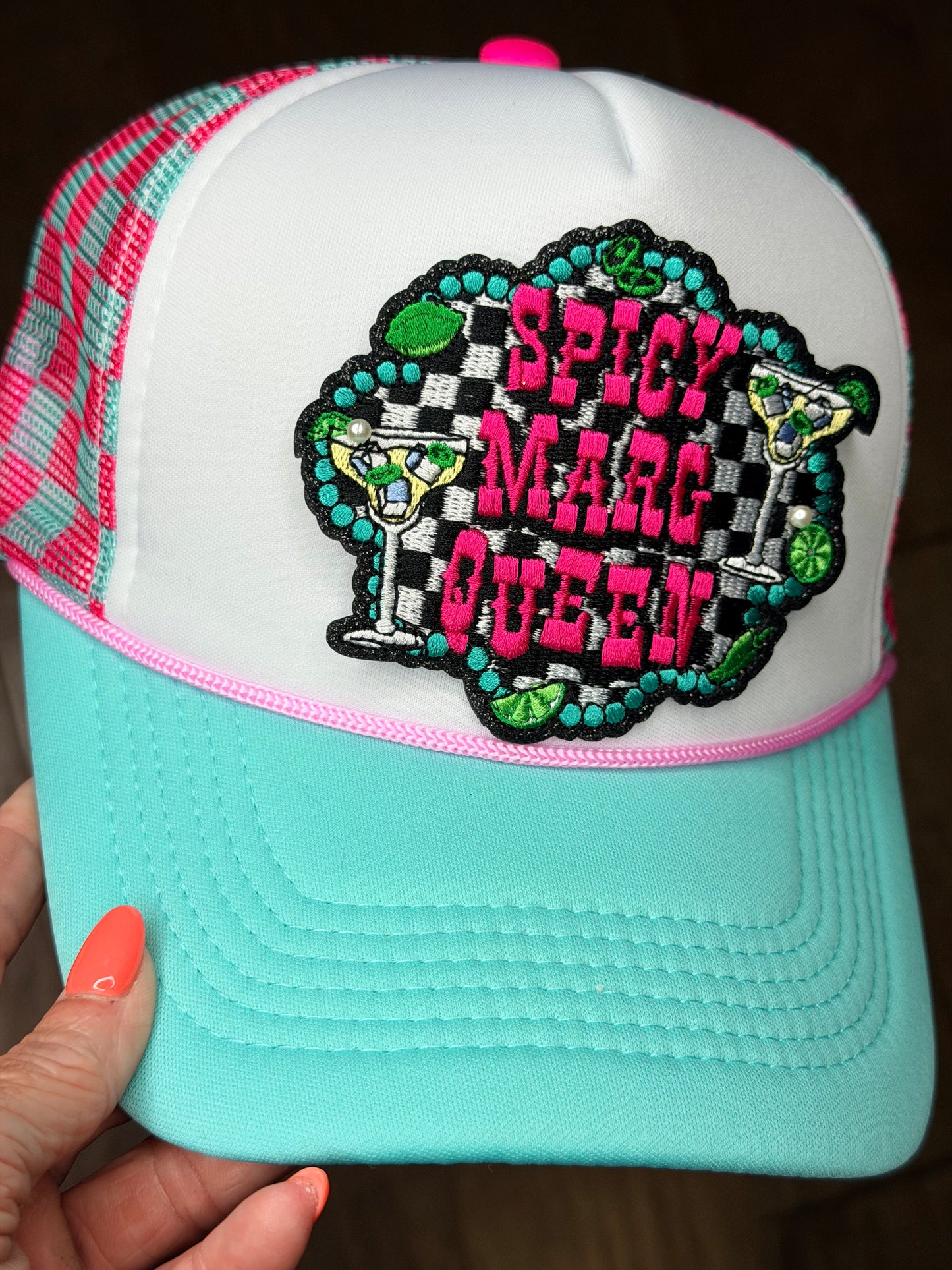 3.75” Checkered Spicy Marg Queen