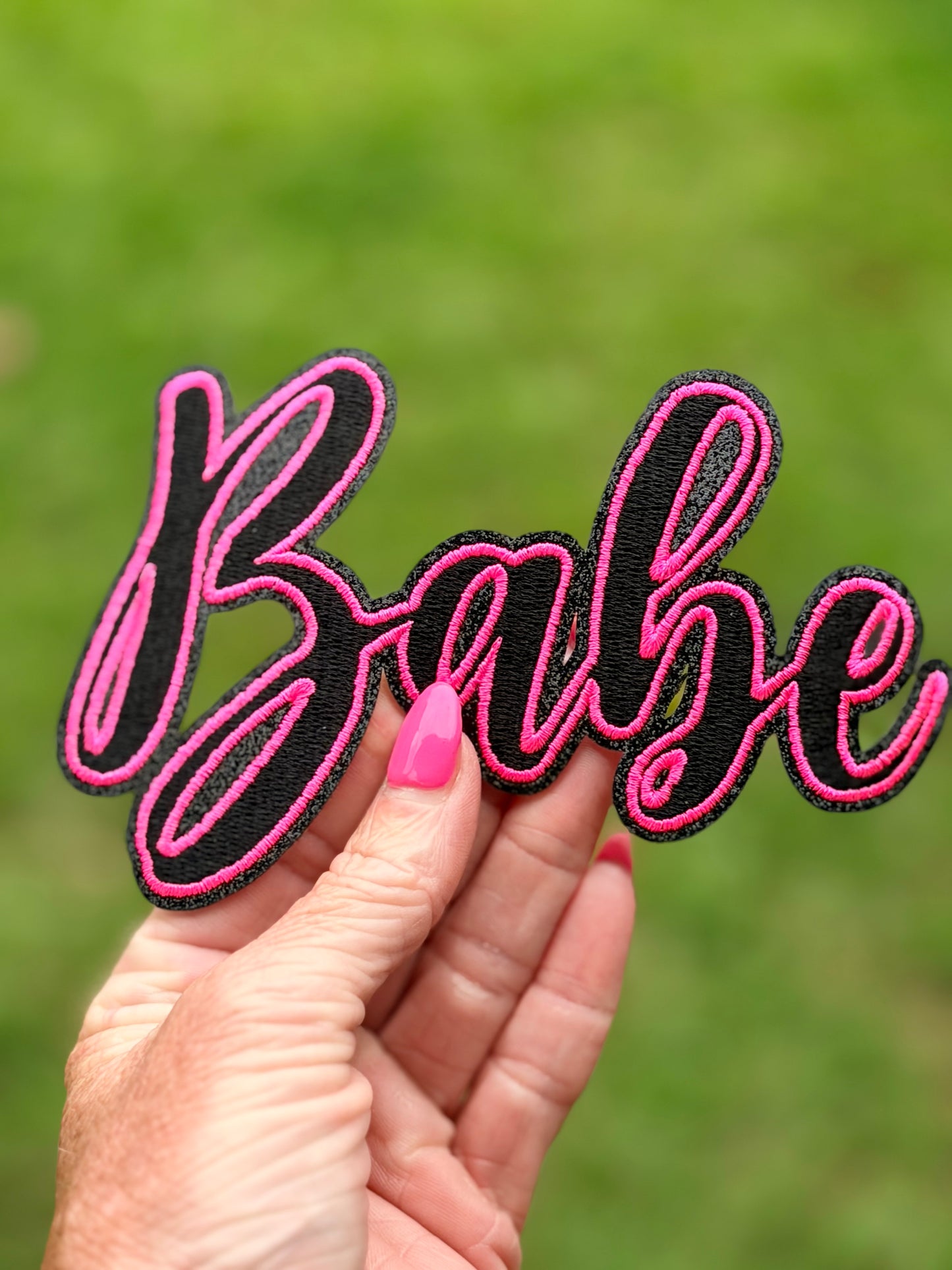 6” Neon Pink BABE