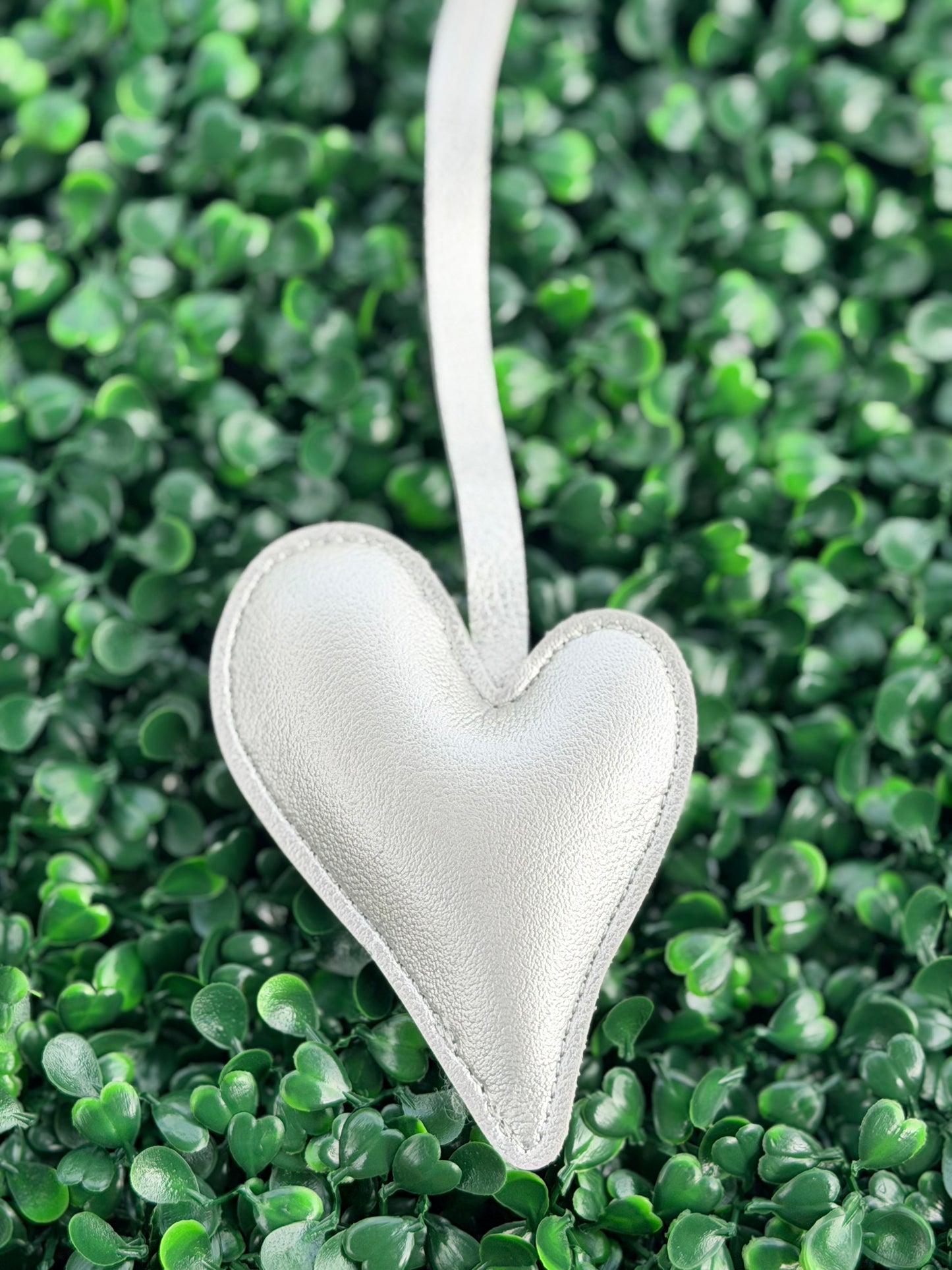 PU Leather Heart Bag Charm