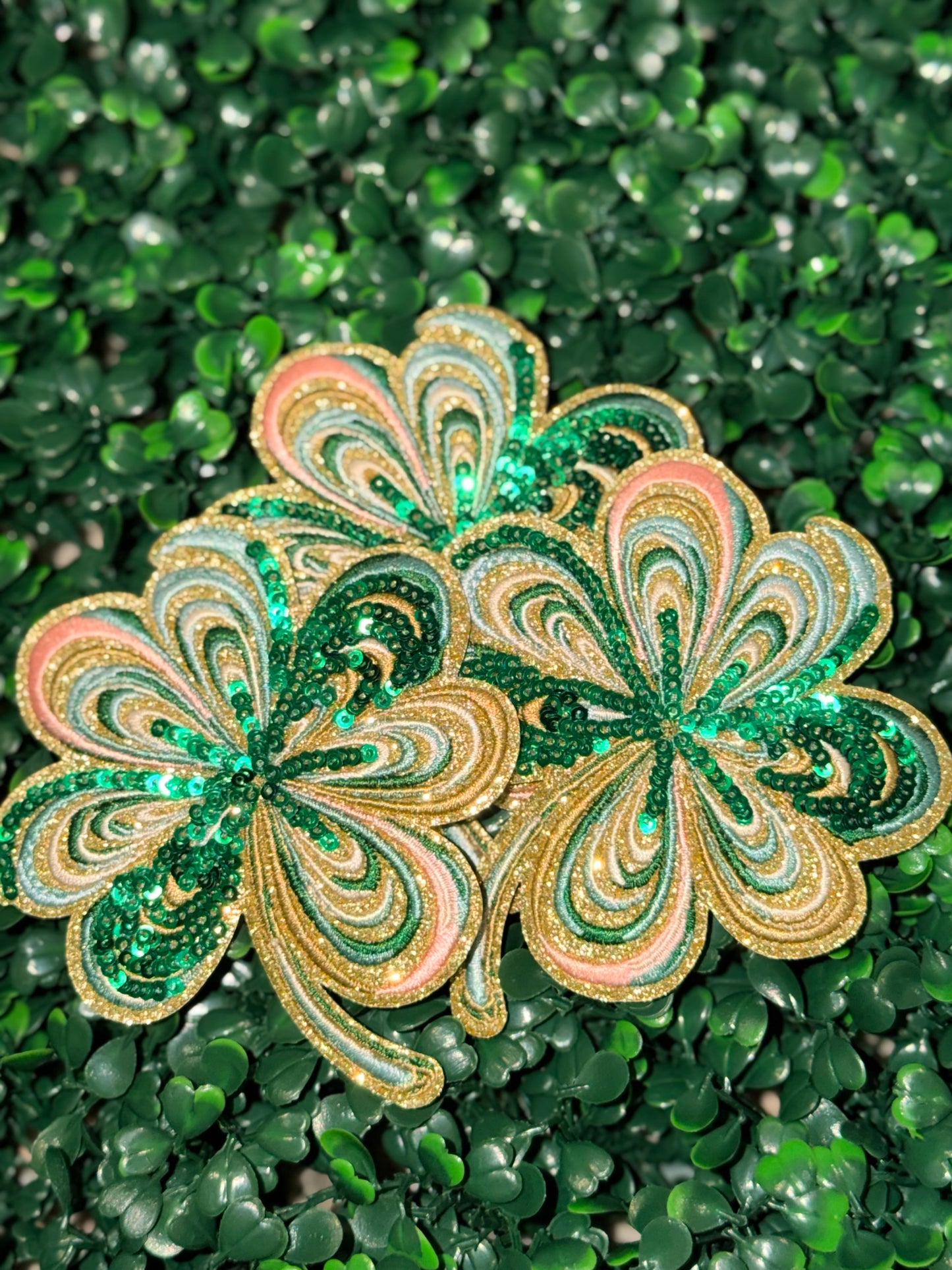 3.5” Sequin Clover