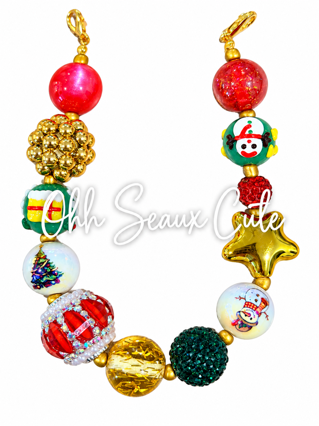 9” Christmas 2 Hat Chain